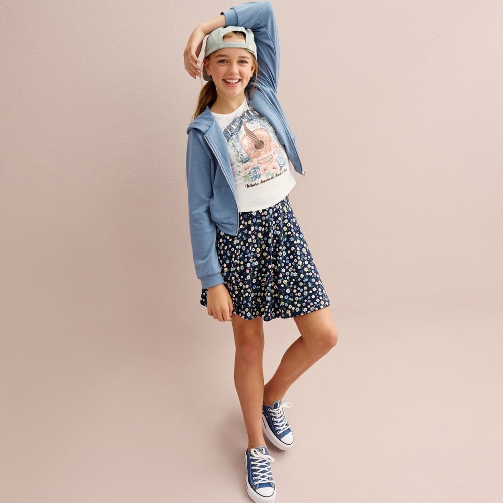 Knitworks 2pc Nashville top floral skirt